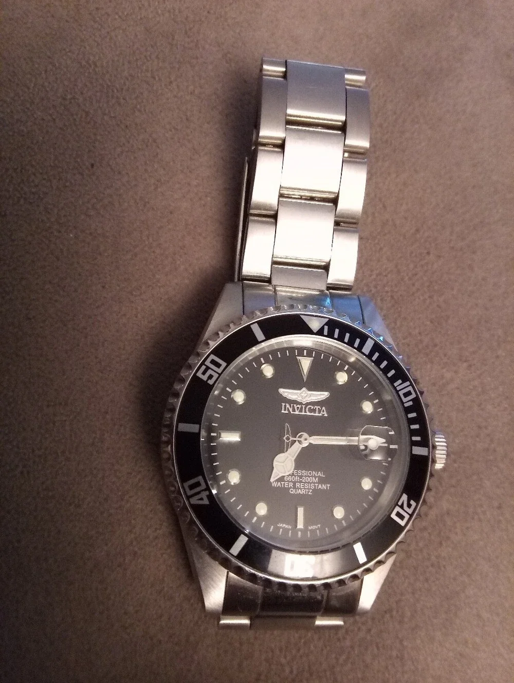 Invicta Men's Stainless Steel Black Dive Watch